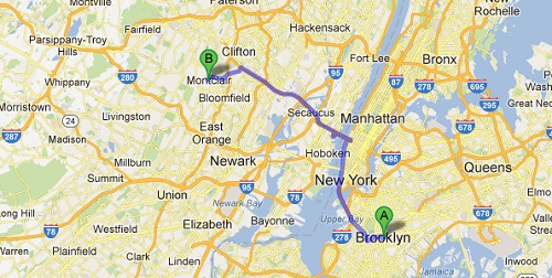 how far is brooklyn from new jersey